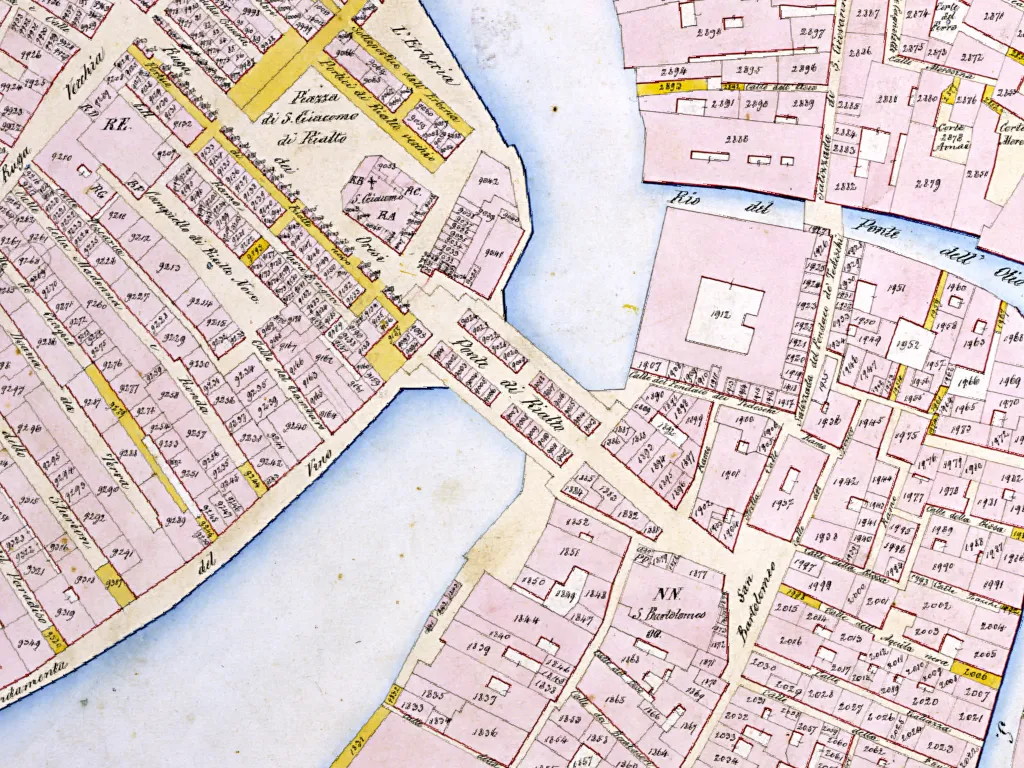 Venice 1808 Land-registers and plots